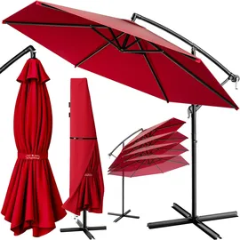 Kingsleeve Ampelschirm Ø 300 cm Rot