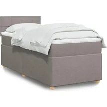vidaXL Boxspringbett 180 x 200 cm Taupe