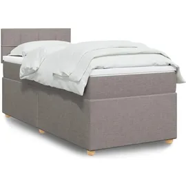 vidaXL Boxspringbett 180 x 200 cm Taupe