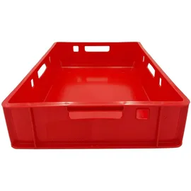 Buri Aufbewahrungsbox Kunststoff 60x40x12,5 cm rot 5 Stück