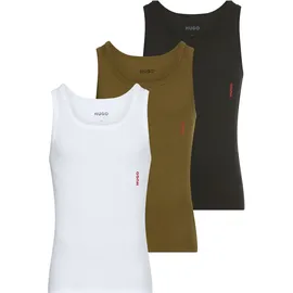 hugo underwear Ripptanktop HUGO UNDERWEAR, Herren, Gr. L, open miscellaneous 961, Feinripp, Obermaterial: 100% Baumwolle, Basic, Rundhals, Tops, Basic, Rundhals