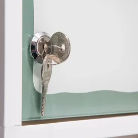 Spetebo XXL Medizinschrank 50 x 30 cm mit Milchglas Tür - bunt - Arzneischrank Erste Hilfe Hausapotheke