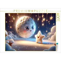 Calvendo Puzzle Mondgespräche: Der kleine Stern und der Mond