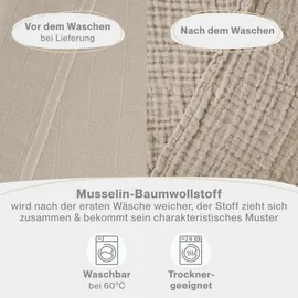 Laleni Spucktücher, Braun, Textil, Quadratisch, 70x70 cm, Pflegen, Babypflege