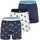 Happy Shorts Webboxershorts Hearts/Bear On Stripes/Bus L 3er Pack