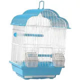 Folpus Vogelkäfig zum Aufhängen, Käfighaus, Käfigzubehör mit Griff, Ständer, Käfig für Aras, Wellensittiche, Conures, Papageien, Nymphensittiche, S