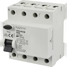 Sygonix SY-6438020 SYG-RCCB 3P+N/A63/10kA/30mA Fehlerstrom-Schutzschalter A 4polig 63 A 0.03 A 400 V/AC