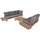 deluke CECILE Loungeset 4-tlg. schwarz
