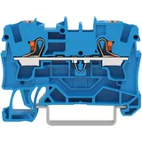 WAGO 2204-1204 Durchgangsklemme 2Leiter Drücker 4qmm blau