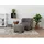 VCM Pouf Nazare Kunststoff, Polyester, Stoff 53 x 38 x 41 cm Beige