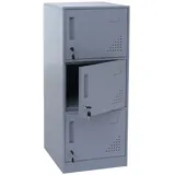 Mendler HWC-P63 Spind 90 x 38 x 45 cm Grau