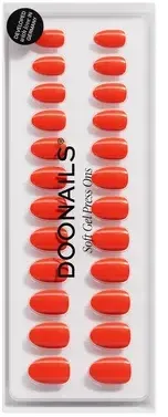 DOONAILS Soft Gel Press Ons On Fire Short Round - On Fire Short Round