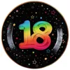 18. Geburtstag Partyset bunt Geburtstagsdeko Geburtstag Dekoration