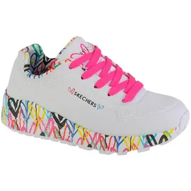 SKECHERS Uno Lite Kinder Weiß/Pink 29