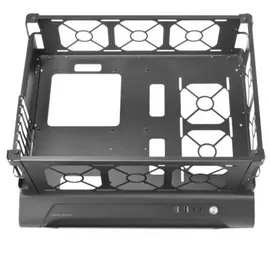 Mars Gaming MCB Schwarz, PC ATX XL Gehäuse, Custom Premium Edition, Modularer Zweikammer Aufbau