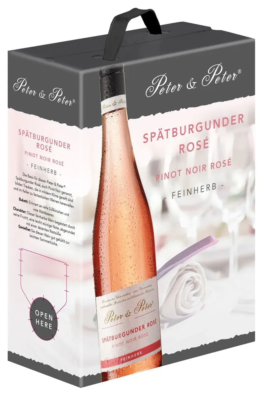 Peter & Peter Spätburgunder Rosé feinherb 3l