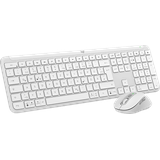 Logitech MK950 Signature Slim Combo Tastatur & Maus Set, kabellos, White