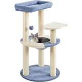 Yaheetech Ozean Design Kratzbaum 90 cm blau