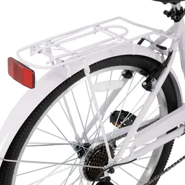 HH HILAND HILAND 26 Zoll Cruiser Bike für Männer und Frauen, Step-Through Rahmen Cityräder für Erwachsene mit Gepäckträger und Korb, Fender - Lila