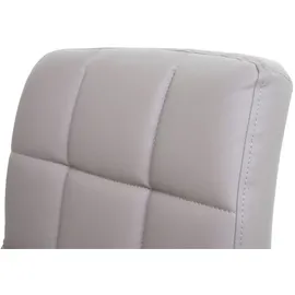 MCW Esszimmerstuhl Cadiz, Küchenstuhl Stuhl, drehbar Kunstleder taupe-grau, Chromfuß