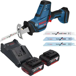 Bosch GSA 18 V-LI C Professional inkl. 2 x 5,0 Ah + Ladegerät