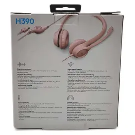 Logitech H390 USB-A Rosa