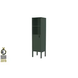 Highboard  Uno , grün , Maße (cm): B: 40 H: 152 T: 40