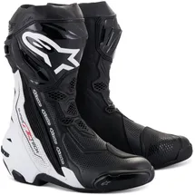 Alpinestars Supertech R Vented Schwarz/Weiß 45