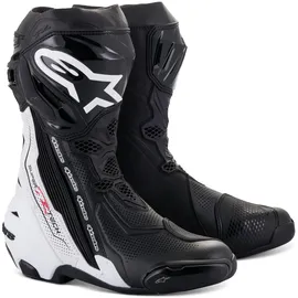 Alpinestars Supertech R Vented Schwarz/Weiß 45