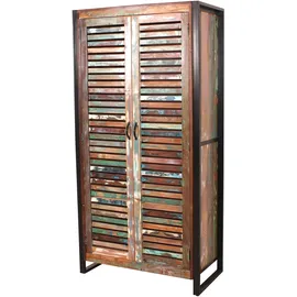 SIT Möbel SIT Fiume Garderobenschrank Metall/Altholz bunt