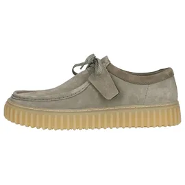 CLARKS Schnürschuhe Torhill Low mit großer, gerippter Außensohle 5357 Sage Suede 40 - 40