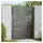 vidaXL Gartentor 105 x 150 cm Schwarz/Stahl