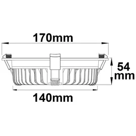 ISOLED LED Downlight 25W rund weiß