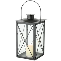 Boltze home Boltze Laterne Farol (Dekoration für Innen-/Außenbereich, Material Eisen schwarz, Maße 17x17x30 cm) 3548800