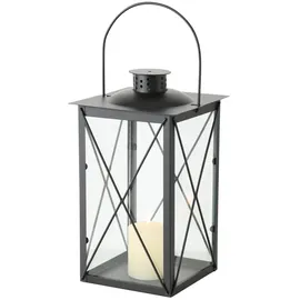 Boltze home Boltze Laterne Farol (Dekoration für Innen-/Außenbereich, Material Eisen schwarz, Maße 17x17x30 cm) 3548800