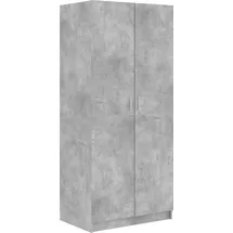 vidaXL Kleiderschrank Betongrau 80 x 180 x 52 cm Holzwerkstoff