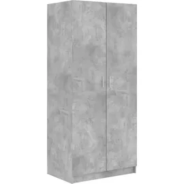 vidaXL Kleiderschrank Betongrau 80 x 180 x 52 cm Holzwerkstoff