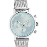 Oozoo Armbanduhr silber C10902 Timepieces Uni Analog-Quarzuhr UOC10902 - Silber/Hellblau