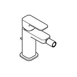 Kludi Renon Bidet-Einhandmischer stainless brushed nickel 42216N575