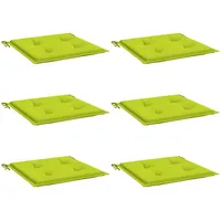 VidaXL Gartenstuhl-Kissen 6 Stk. Knallgrün 40x40x3 cm Oxford-Gewebe
