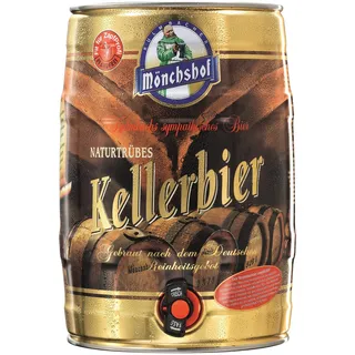 Mönchshof Kellerbier 5,0 l Partydose mit Zapfhahn PFANDFREI (1 x 5,0 l)
