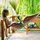 Relaxdays Hochbeet Holz mit Ablagefach 88 x 43,5 x 80 cm rotbraun
