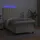vidaXL Boxspringbett mit Matratze & LED Creme 90x190 cm Kunstleder