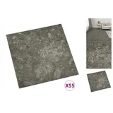vidaXL Pvc-fliesen Selbstklebend 55 Stk. 5,11 M2 Grau Vidaxl