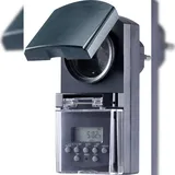 Sygonix SY-5044422 Steckdosen-Zeitschaltuhr digital Wochenprogramm 1800 W IP44 Countdown-Funktion,