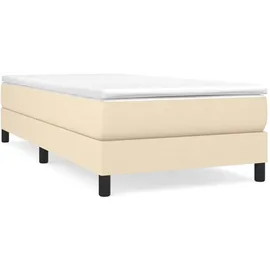 vidaXL Boxspringbett 90 x 200 cm Creme