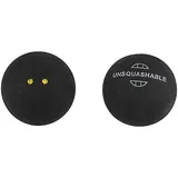 Unsquashable Squashball (2 gelbe Punkte, Speed sehr langsam) schwarz - 1 Ball