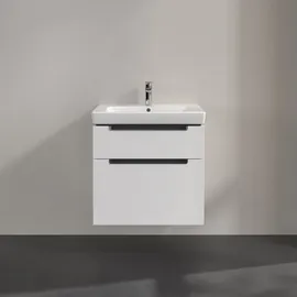 Villeroy & Boch Waschtischunterschrank 2 Auszüge 63,7 x 59 x 45,4 cm Weiß Matt