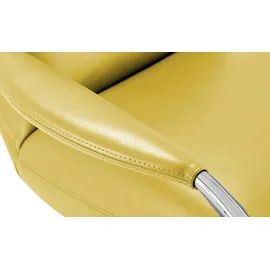 KOINOR Freischwingersessel Jingle Leder 80 x 83 x 95 cm Gelb
