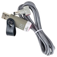 MyVolts Ripcord-USB-Ladekabel mit 12V DC Ausgangsstecker kompatibel mit AVM Fritz!Fon C4, Fritz!Fon C5 Telefon Ladestation